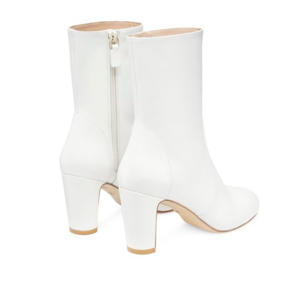 STUART WEITZMAN White Ankle Boots heels size 10 - Picture 3 of 12